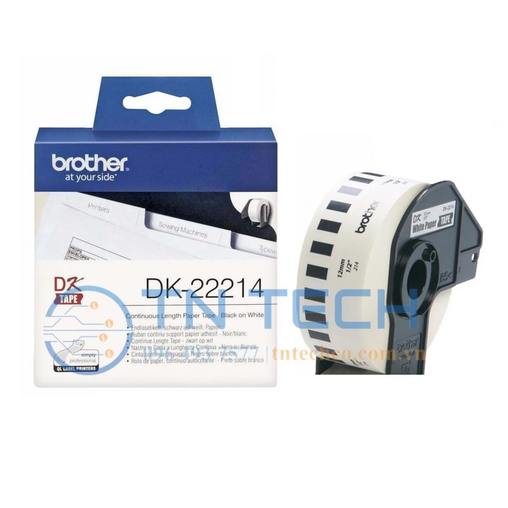 NHÃN IN DECAL BROTHER DK-22214 12MM X 30.48M